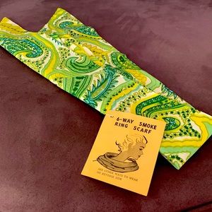 Vintage scarf with tag.